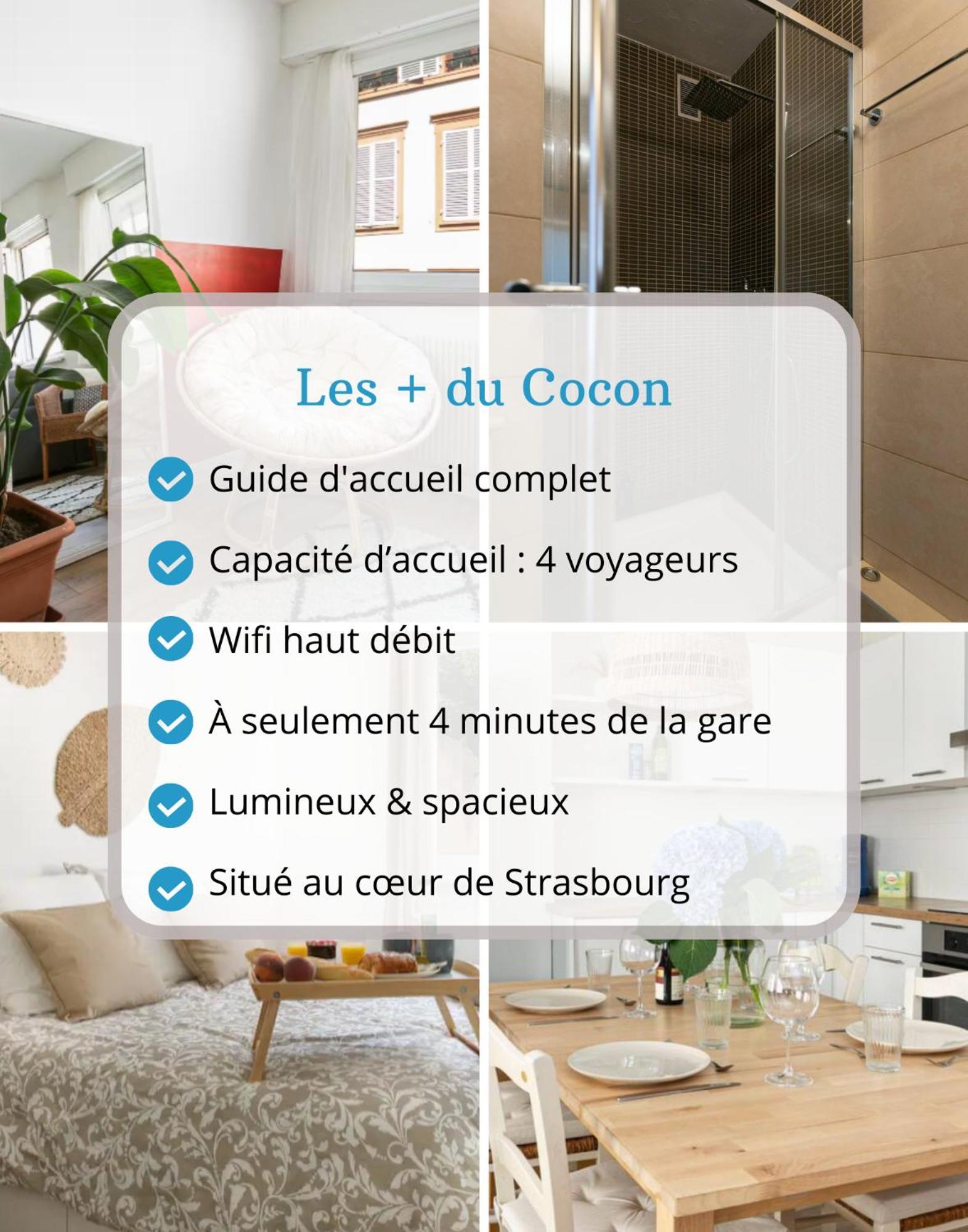 Le Cocon - Proche Gare - Lumineux & Centre Ville - Commerces A Proximite Estrasburgo Exterior foto